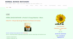 Desktop Screenshot of herbal-bungamatahari.com