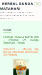 Mobile Screenshot of herbal-bungamatahari.com