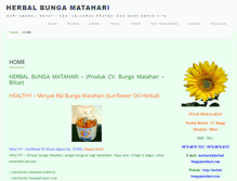 Tablet Screenshot of herbal-bungamatahari.com